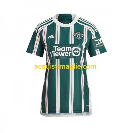 Divisa di Calcio Manchester United Donna Trasferta 2023/2024